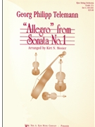 Allegro From Sonata #1 by Telemann Georg Philipp - Mosier Kirt - for String Orchestra