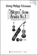 Allegro From Sonata #1 by Telemann Georg Philipp - Mosier Kirt - for Full Score