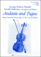 Andante & Fugue by Handel George Frideric - Anderson Gerald - for String Orchestra