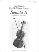 Sonata #2 (orig 2 Violins) by Stamitz Carl - Mosier Kirt - for Full Score