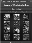RAIN FESTIVAL - SCORE by Woolstenhulme Jeremy for STRING ORC