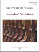 AMERICA VARIATIONS - SCORE by Woodruff Frank for STRING ORC