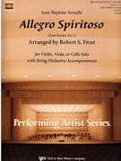 Allegro Spiritoso From Sonata #5 by Senaille Jean-Baptiste - Frost Robert S - for Violin w/o