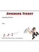 Post-it Notes Speeding Ticket for Accessory