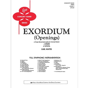 Exordium by Mattei E for Concert Band