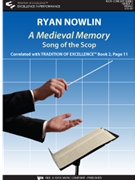 A MEDIEVAL MEMORY: SONG OF THE SCOP - SCORE by Nowlin Ryan for Concert Band