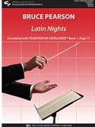 LATIN NIGHTS - SCORE by Pearson Bruce for Concert Band