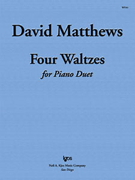 Four Waltzes by Matthews David for 1 Piano 4 Hands