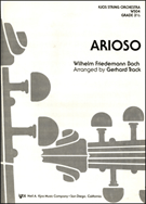 Arioso by Bach Wilhelm Friedemann - Track - for Full Score