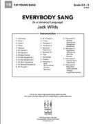 Everybody Sang (In a Universal Language) by Wilds Jack for Concert Band
