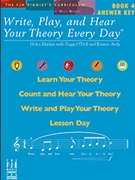 Write Play & Hear Your Theory Every Day Ansewer Key 4 by Marlais Helen - Marlais O'Dell and Avila - for Teaching Aid
