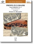 Presto in D Major by Haydn Joseph - McCashin Robert D - for String Orchestra