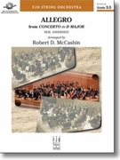 Allegro from Concerto in D Major by Sigr. Andersen - McCashin Robert D - for String Orchestra