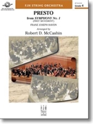 Presto from Symphony No 1 by Haydn Joseph - McCashin Robert D - for String Orchestra