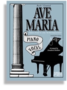 Ave Maria by Bach and Gounod for Piano Vocal and Guitar