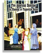 5 American Sketches For Classical Or... by Wallach Howard for Guitar Tab (...fingerstyle Guita)