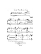 I NEED THEE EVERY HOUR 3-4 Oct. by - Wagner Douglas E - for Handbells 3-4 Octave (I NEED THEE EVERY HO)