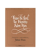 PRAISE THE LORD YE HEAVENS ADORE HIM Handbells by - Dean Johnie - for Handbells (PRAISE THE LORD YE)