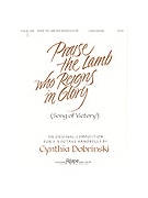 PRAISE THE LAMB WHO REIGNS IN GLORY 3-5 oct. by Dobrinski Cynthia for Handbells 3-5 Octave
