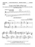 Come to the Table of the Lord by Althouse Jay - Thompson Martha - Sally K. Albrecht for Handbells 3-5 Octave