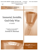 Immortal Invisible God Only Wise by St Denio - Sherman Arnold B - for Handbells 3-5 Octave