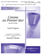 Comme Au Premier Jour (As the First Day) by Gagnon Andre - Takada Manami - for Handbells 4-5 Octave