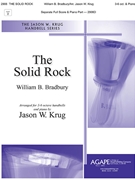 Solid Rock by Bradbury William B - Krug Jason W - for Handbells 3-6 Octave and Piano