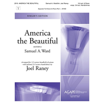 America the Beautiful by Ward Samuel A - Raney Joel - for Full Score and Piano