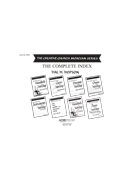CREATIVE USE SERIES - COMPLETE INDEX Complete Index by Hopson Hal H for Complete I (CREATIVE USE SERIES)