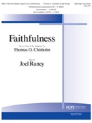 Faithfulness - Med.-High Voice Solo - Key of C by Raney Joel Thomas O. Chisholm for Med-High Voice Solo - Key of C