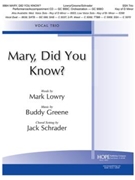 Mary Did You Know by MARY DID YOU KNOW? - Schrader Jack - for SSA Trio (MARY DID YOU KNOW?)