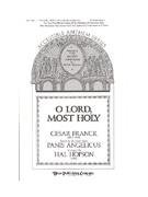 O Lord Most Holy (Panis Angelicus) by Franck Cesar - Hopson Hal H - for 2-Part