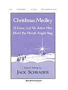 CHRISTMAS MEDLEY SATB & Cong. w/opt. Brass by - Schrader Jack - for SATB (CHRISTMAS MEDLEY)