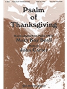Psalm Of Thanksgiving by Carter John Mary Kay Beall for SATB