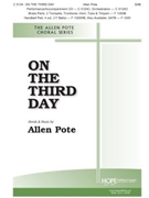 On The Third Day by Pote Allen Allen Pote for SAB and Piano