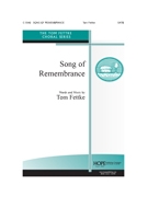 Song of Remembrance by Fettke Tom Thomas Fettke for SATB