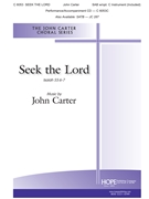 Seek the Lord by Carter John for SAB and Piano