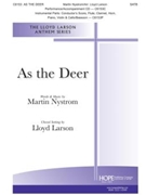 As the Deer by Nystrom Martin J - Larson Lloyd - for SATB and Piano