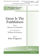 Great Is Thy Faithfulness by Runyan William - Ferguson John - Thomas O Chisholm for SATB and Piano
