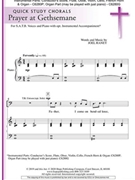 Prayer at Gethsemane by Raney Joel for SATB and Piano