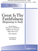 Great Is Thy Faithfulness (Beginning to End) by Runyan Ingram and Weaver - Raney Joel - for SATB