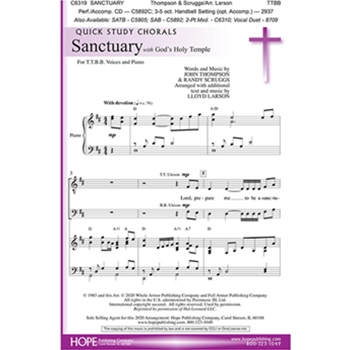Sanctuary - TTBB by for