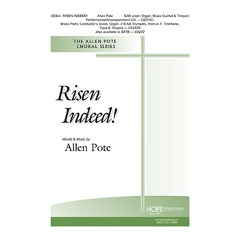 Risen Indeed! - SAB w/ opt. Brass