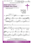 I Shall Not Want