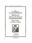 Wachet Auf Ruft Uns Die Stimme by Bach Johann Sebastian - Wilson John - for SATB