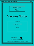 Blessed Assurance by Crosby Fanny - Bauer Ken - Bauer Ken for Violin and Piano