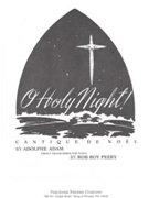 O Holy Night by Adam Adolphe C - Peery - for Piano Solo