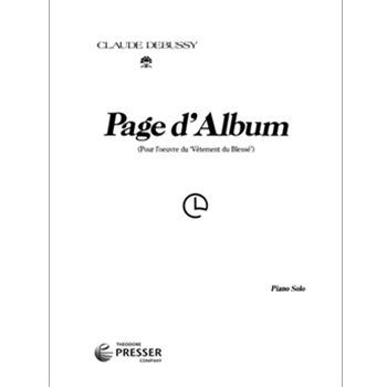 Page D'album by Debussy Claude for Piano