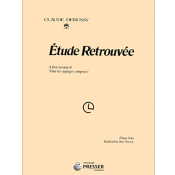 Etude Retrouvee by Debussy Claude Howat Roy for Piano