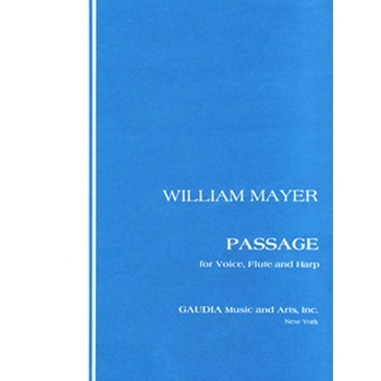 Passage For Voice Flute and Harp by Mayer William for
